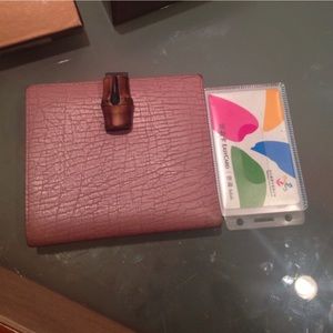 Authentic Rare pattern pink Gucci wallet